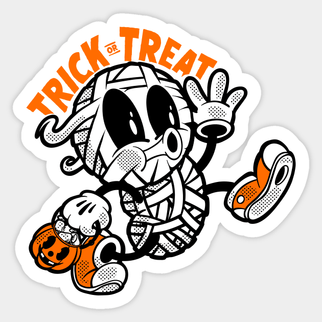 Spooky Mummy Sticker by Chris Nixt